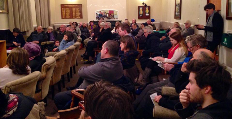 The audience at an ICHLC panel discussion on ‘separation women’ during World War One in the Galway Mechanics Institute