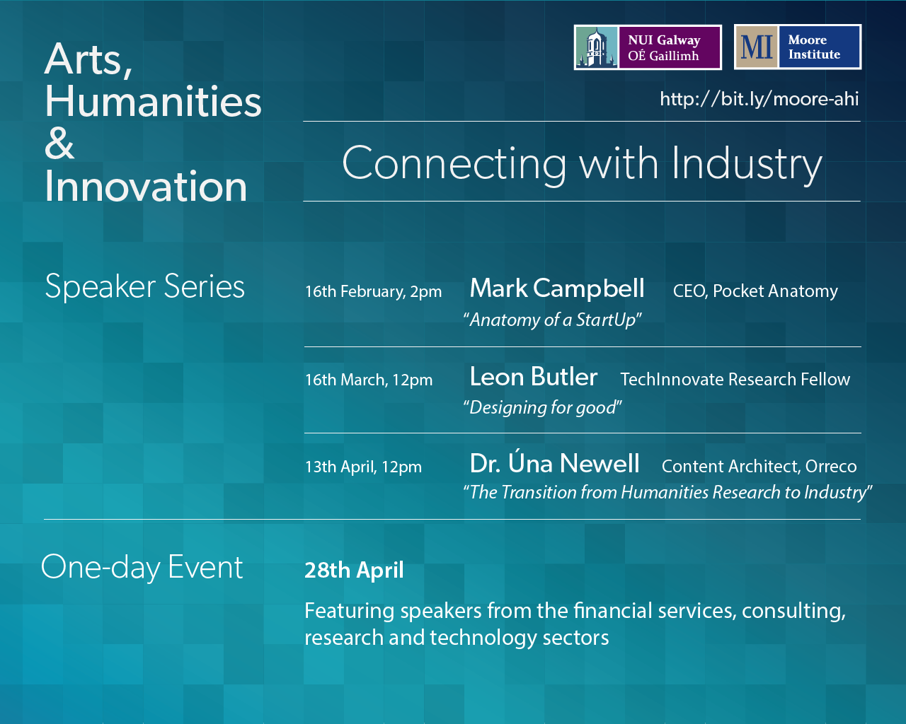 Arts, Humanities & Innovation poster